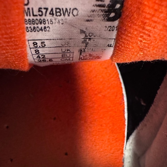 New Balance 574 Men’s Sneakers‎ Blue/Orange Size 9.5 main image 8